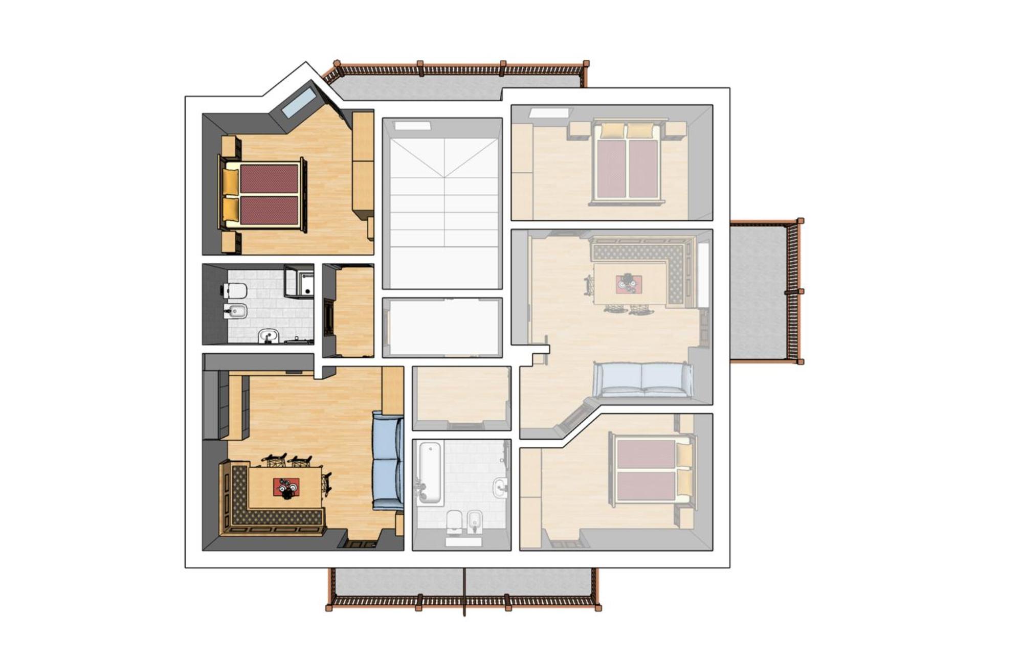 Apartment Fedares La Val Zewnętrze zdjęcie