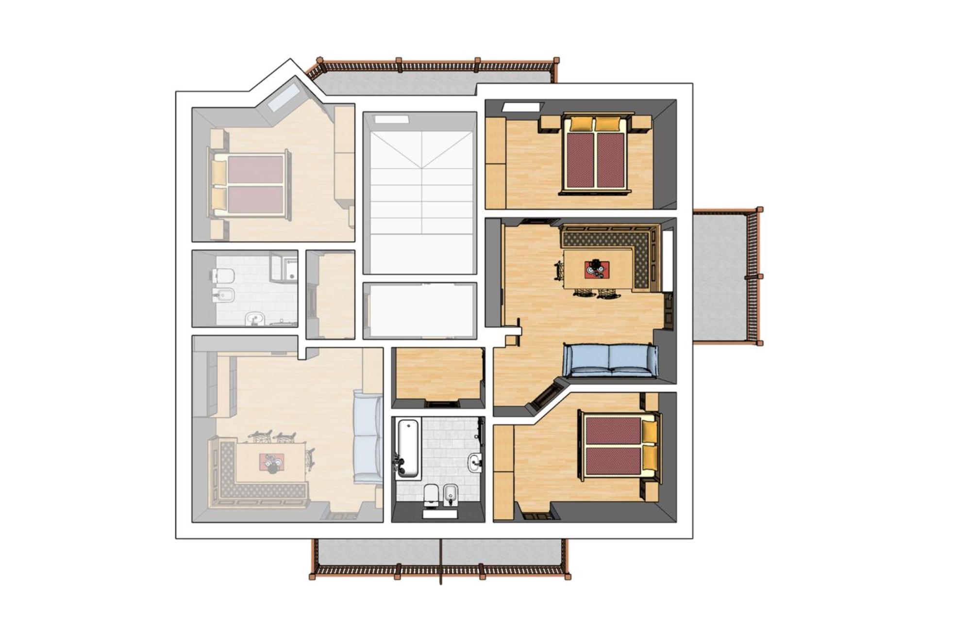 Apartment Fedares La Val Zewnętrze zdjęcie